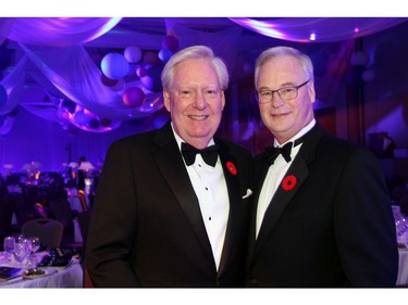 From left, lawyer Greg Kane, co-chair of The Ottawa Hospital Gala and board member with the hospital's foundation, with Dr. Jack Kitts, president and CEO of The Ottawa Hospital, at The Westin Ottawa on Saturday, November 5, 2016.