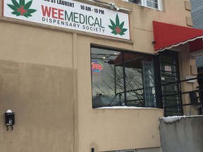 The WeeMedical Dispensary on St. Laurent Avenue was back in business Tuesday.