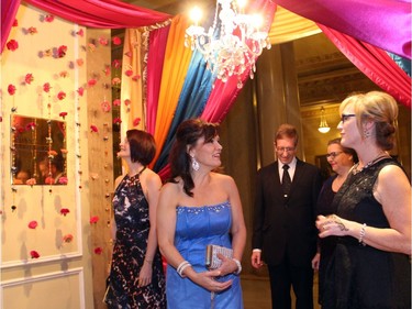 Guests arrived to the Fairmont Chateau Laurier on Saturday, November 12, 2016, to find the entrance to the Canadian Tire Snowsuit Fund Gala draped with colourful fabrics and hanging carnations for its Bollywood-themed event.