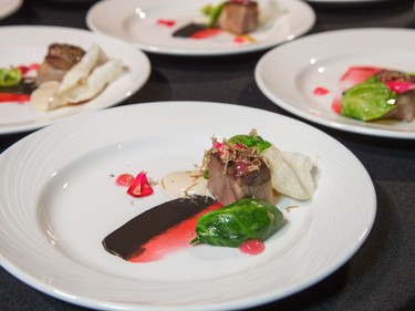 Jon Svazas of fauna plate as ten Ottawa area chefs compete in the annual Gold Medal Plates competition and fund raiser for the Canadian Olympic Organization.   Wayne Cuddington/ Postmedia