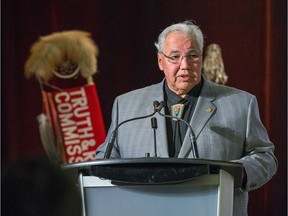 Values that are the antithesis of Donald Trump: Justice Murray Sinclair delivers the report of the Truth and Reconciliation Commission in June, 2015.