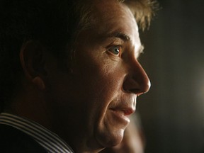 Liberal MP Scott Brison talks to media about Prime Minister Harper's announcement about  Canada's Economic Action Plan, in Ottawa, September 27, 2010.