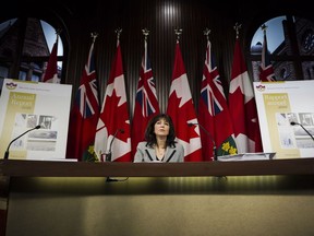Ontario Auditor general Bonnie Lysyk answers questions about her 2016 annual report at Queen's Park in Toronto on Wednesday, November 30, 2016.