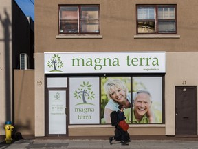 A new Magna Terra marijuana dispensary is getting ready to open on Montreal Road.