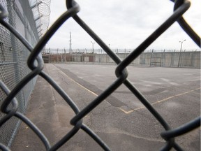 The maximum security exercise yard at the Ottawa Carleton Detention Centre on Innes Road.