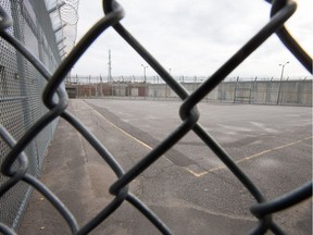 Maximum security exercise yard at the Ottawa-Carleton Detention Centre on Innes Rd.