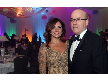 Michael Mrak, general manager of Mark Motors of Ottawa, with his partner, Shirley Kouri, at The Ottawa Hospital Gala held at The Westin Ottawa on Saturday, November 5, 2016.