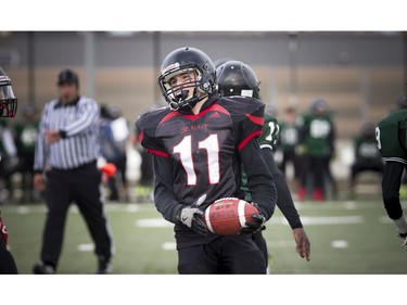 St. Mark's Kyle McCarney reacts after a play.