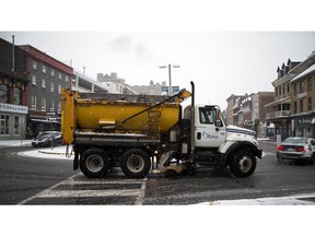 Ottawa was hit with the season's first major snow storm on Sunday November 20, 2016. City of Ottawa snowplow and salter trucks were out taking care of the roads in the Market Sunday afternoon.