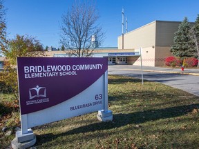 Ottawa police are investigating possible hate propaganda at Bridelwood Community Elementary School after swastikas, now cleaned off, were spray painted on the walls.
