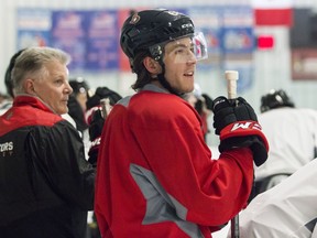 Ottawa Senators left wing Mike Hoffman (68) during team practice at the Sensplex on Monday November 21, 2016.