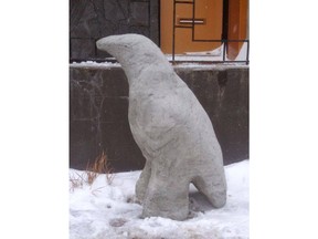 Facebook photo of a sculpture of a raven that was returned to artist Christopher Griffin's studio after it was stolen last week.