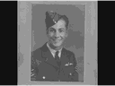 A portrait of Flt.-Sgt.  Stanley Spallin from when he signed up for the air force. 