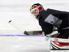 Ottawa Senators Craig Anderson during practice at Canadian Tire Centre in Ottawa Wednesday Nov 23, 2016.