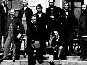 Blame these guys for the structure of the Senate: Several of the Fathers of Confederation are shown at the Charlottetown Conference in Sept. 1864.