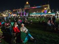 Some folk music fans were bundled up as a chill creeped into the park after sunset on day 1 of the annual CityFolk Festival at Lansdowne Park.