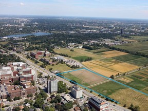 The contaminated land is located directly across from The Ottawa Hospital and comprises about one-fifth of the hospital's preferred building site for a new Civic campus.
