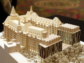 The Chateau Laurier in Ottawa is proposing a new addition to the landmark hotel.  It unveiled its redesigned plans at the Chateau Laurier, November 17, 2016.