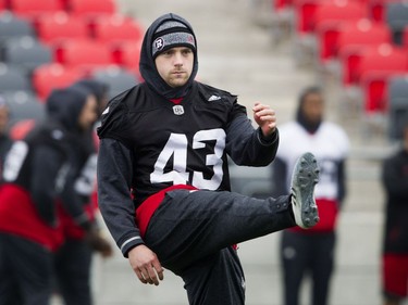 The Ottawa Redblacks' Ray Early during practice.