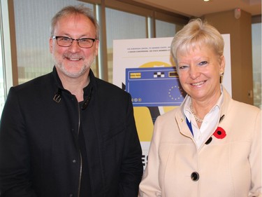 Tom McSorley, executive director of the Canadian Film Institute, and EU Ambassador Marie-Anne Coninsx, took part in the media launch for the 31st European Film Festival at the Delegation of the European Union to Canada.