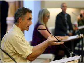 U of T Professor Jordan Peterson debates Bill C-16 and the gender provisions in the Ontario Human Rights Code at at the Sandford Fleming Building at the University of Toronto on Saturday November 19, 2016. Dave Abel/Toronto Sun/Postmedia Network