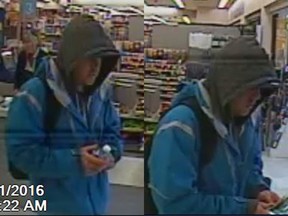 Ottawa police are looking for this suspect in an Orléans convenience store robbery Oct. 30.