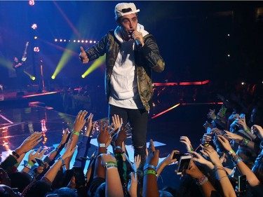 Over 16,000 students and educators gathered for We Day at Canadian Tire Centre in Ottawa Wednesday Nov 9, 2016. Performer Jacob Hoggard from the band Hedley attending We Day in Ottawa Wednesday.