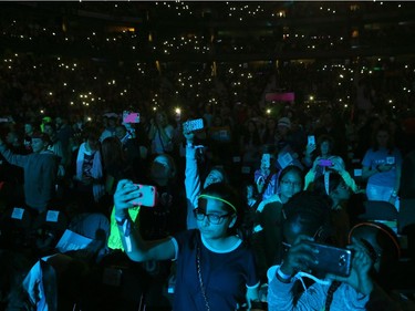 Over 16,000 students and educators gathered for We Day at Canadian Tire Centre in Ottawa Wednesday Nov 9, 2016.