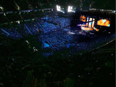 Over 16,000 students and educators gathered for We Day at Canadian Tire Centre in Ottawa Wednesday Nov 9, 2016.