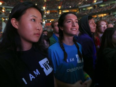 Over 16,000 students and educators gathered for We Day at Canadian Tire Centre in Ottawa Wednesday Nov 9, 2016.