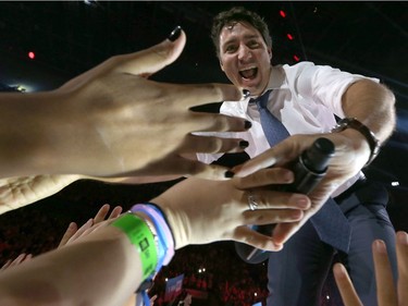 Over 16,000 students and educators gathered for We Day at Canadian Tire Centre in Ottawa Wednesday Nov 9, 2016. Prime Minister of Canada Justin Trudeau attending We Day in Ottawa Wednesday.