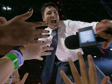 Over 16,000 students and educators gathered for We Day at Canadian Tire Centre in Ottawa Wednesday Nov 9, 2016. Prime Minister of Canada Justin Trudeau attending We Day in Ottawa Wednesday.