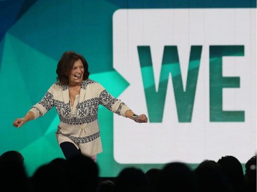 Over 16,000 students and educators gathered for We Day at Canadian Tire Centre in Ottawa Wednesday Nov 9, 2016. Margaret Trudeau attending We Day in Ottawa Wednesday.