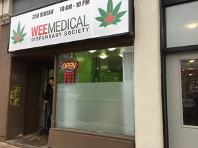 The WeeMedical marijuana dispensary on Rideau Street has re-opened.