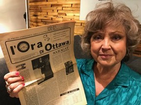 Renata Coppola put in many long hours, along with her father and her husband, in publishing l'Ora di Ottawa.
