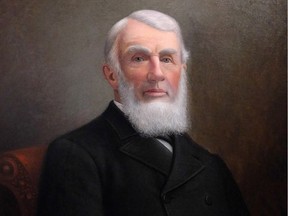 Detail from a portrait of J.R. Booth, which the Bytown Museum recently acquired.
