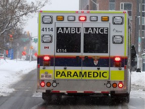 Ambulance in Ottawa.