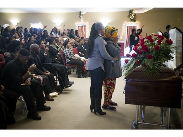 Bibleway Ministries Church was overflowing with family and friends there to support the Muzaliwa family during the funeral for sisters Elizabeth Muzaliwa and  Rehema Muzaliwa