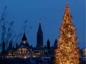 he lighting of the Christmas tree took place at the Canadian Museum of History in Gatineau Quebec. Adorned with red and white coloured lights to mark the 150th anniversary of Confederation, the Christmas tree, which stands 14.3 metres high, will shine from the first lighting until January 8, 2017.