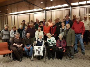 The Ottawa Kennel Club honours 92-year-old Squibs Mercier, centre, who joined Canadaís oldest dog club in 1952.
