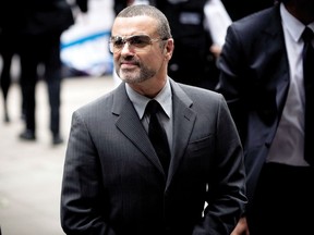 George Michael arrives at Highbury Corner Magistrates Court to be sentenced for driving offences  London, England - 14.09.10
