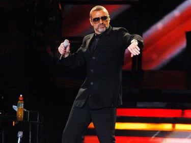 George Michael performing live at the Mediolanum Forum Milan, Italy.