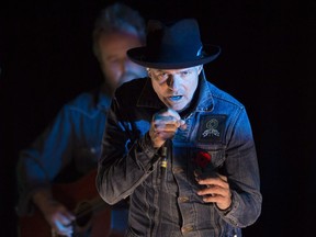 Gord Downie is seen performing during 'Secret Path' at the National Arts Centre Tuesday October 18, 2016 in Ottawa. Secret Path is a collection of 10-songs which tell the story of Chanie Wenjack, who died fleeing a residential school 50 years ago.