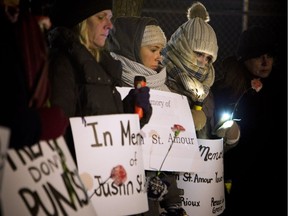 In response to the recent suicide of Justin St. Amour while a prisoner at the Ottawa-Carleton Detention Centre (OCDC) Mothers Offering Mutual Support (MOMS) and the Criminalization and Punishment Education Project held a vigil at OCDC Wednesday December 14, 2016.