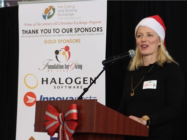 Liberal Ottawa Centre MP Catherine McKenna was among the community leaders to volunteer at the Hamper Packing Day, held at the Horticulture Building on Wednesday, December 21, 2016, in order to fill 500 food hampers for individuals and families in need this Christmas.
