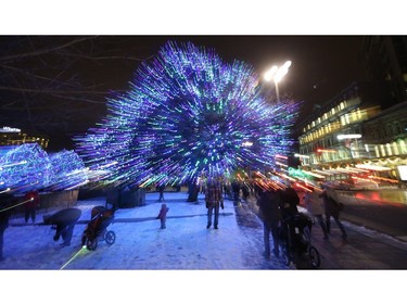 The 32nd edition of Christmas Lights Across Canada kicked off on Parliament Hill in Ottawa Wednesday Dec 7, 2016. Hundreds of thousands of Christmas lights lit up around Parliament Hill and Elgin Street Wednesday night.