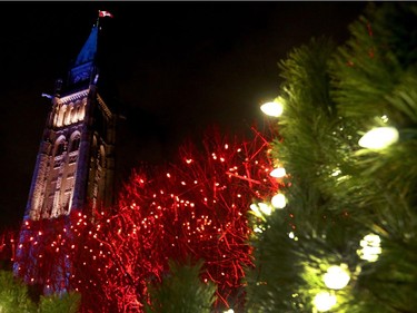 The 32nd edition of Christmas Lights Across Canada kicked off on Parliament Hill in Ottawa Wednesday Dec 7, 2016. Hundreds of thousands of Christmas lights lit up around Parliament Hill Wednesday night.