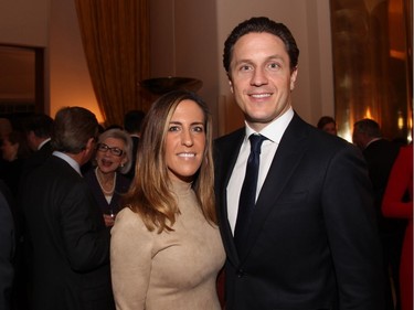 Mark Mulroney and his wife Vanessa at the Embassy of France on Tuesday, December 6, 2016, for the induction ceremony of his father, former prime minister Brian Mulroney, into the French Legion of Honour.