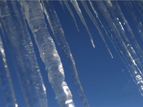 Icicles should be melting as the region warms up this week.