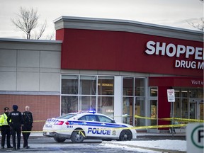 Ottawa police were on the scene of the city's 22nd homicide of 2016 on Sunday, December 11, 2016. A young man was fatally stabbed in the strip mall at the corner of Meadowlands Drive and Prince of Wales Drive.